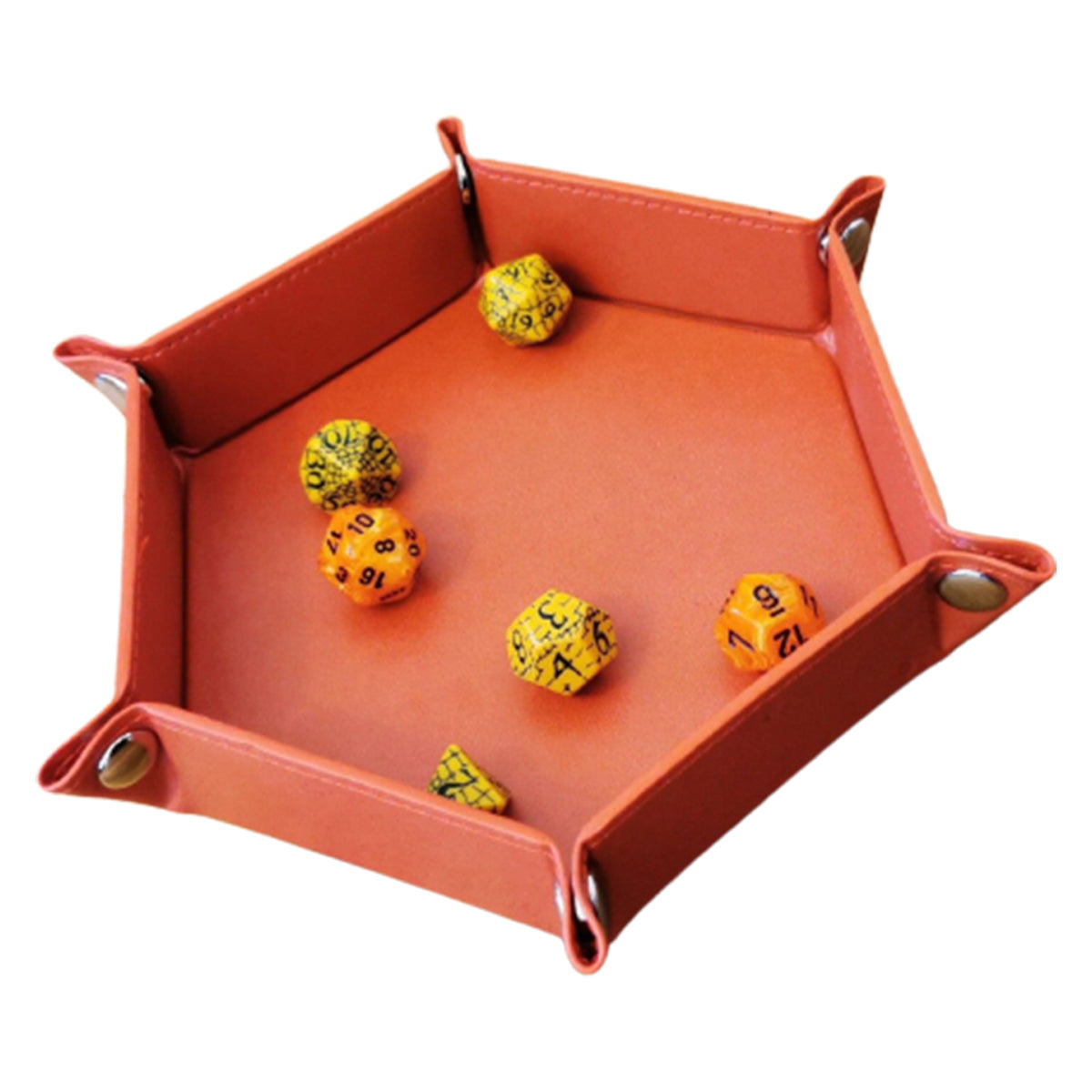 Hex Dice Tray 6" Red