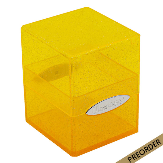 ULTRA PRO Deck Box Satin Cube Glitter - Yellow