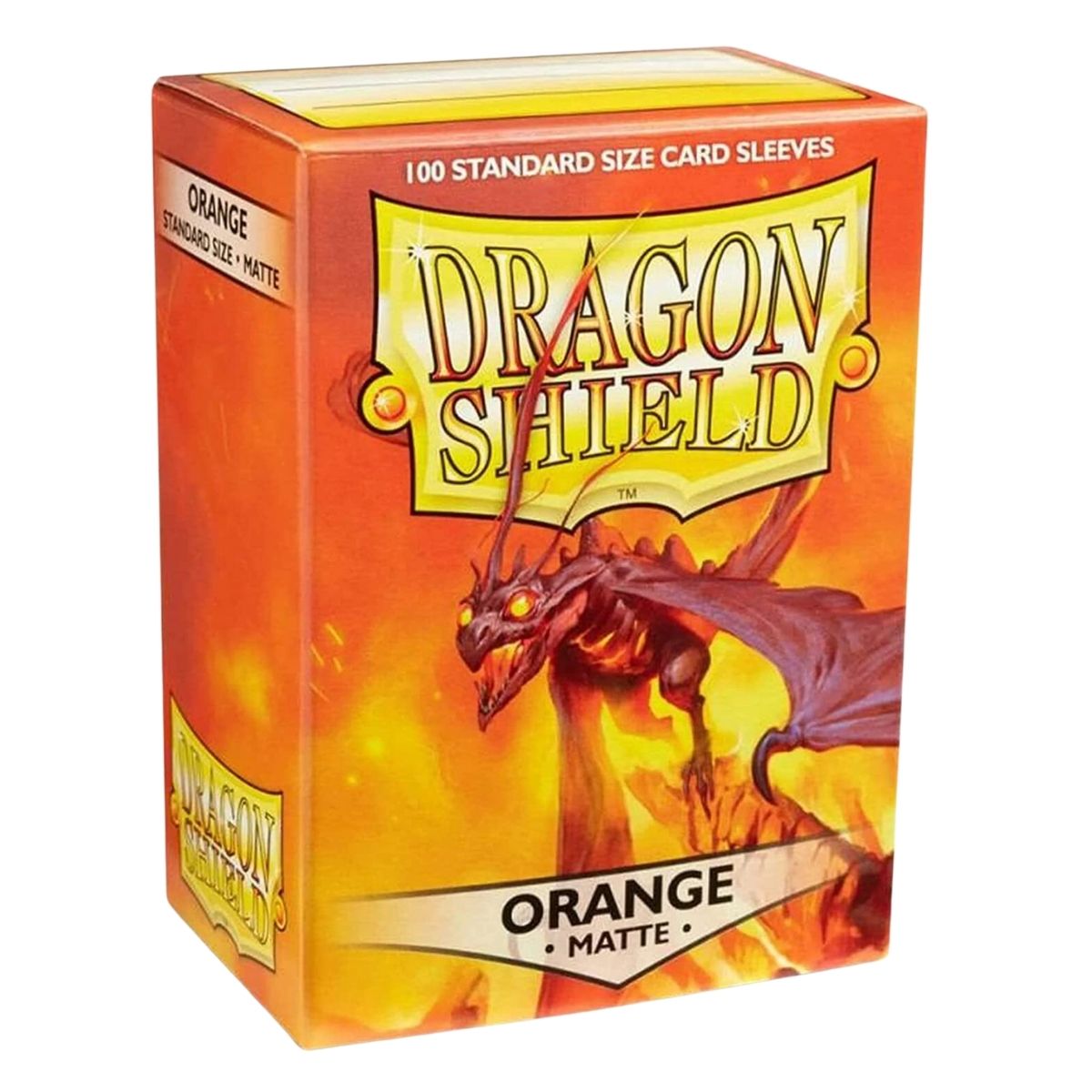 Dragon Shield Standard 100ct Orange MATTE 63x88mm Sleeves