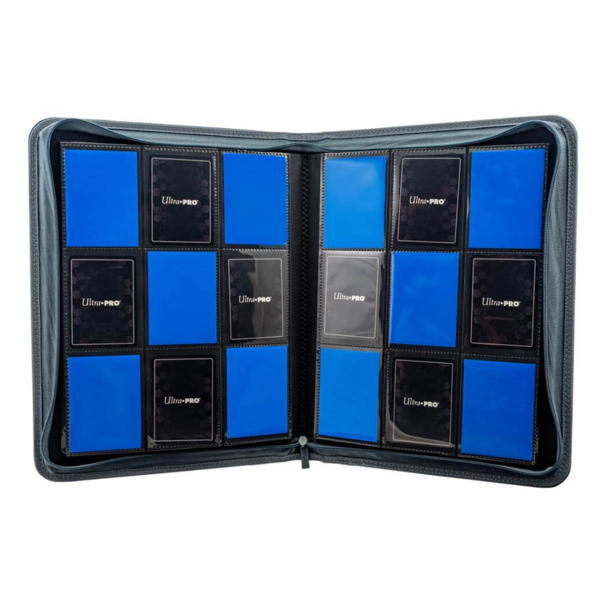 ULTRA PRO BINDER - Vivid Deluxe 9-Pocket Zippered PRO-Binder DELUXE Blue