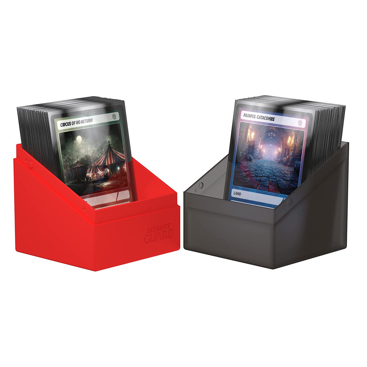 Ultimate Guard Synergy Boulder 100+ Black/Red Deck Box