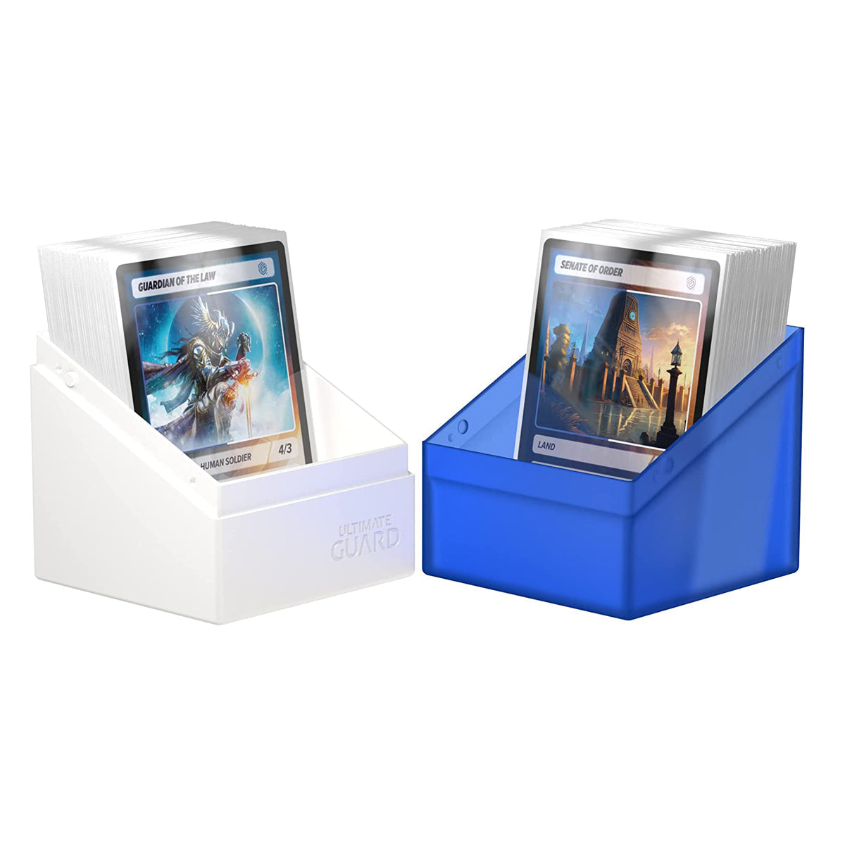 Ultimate Guard Synergy Boulder 100+ Blue/White Deck Box