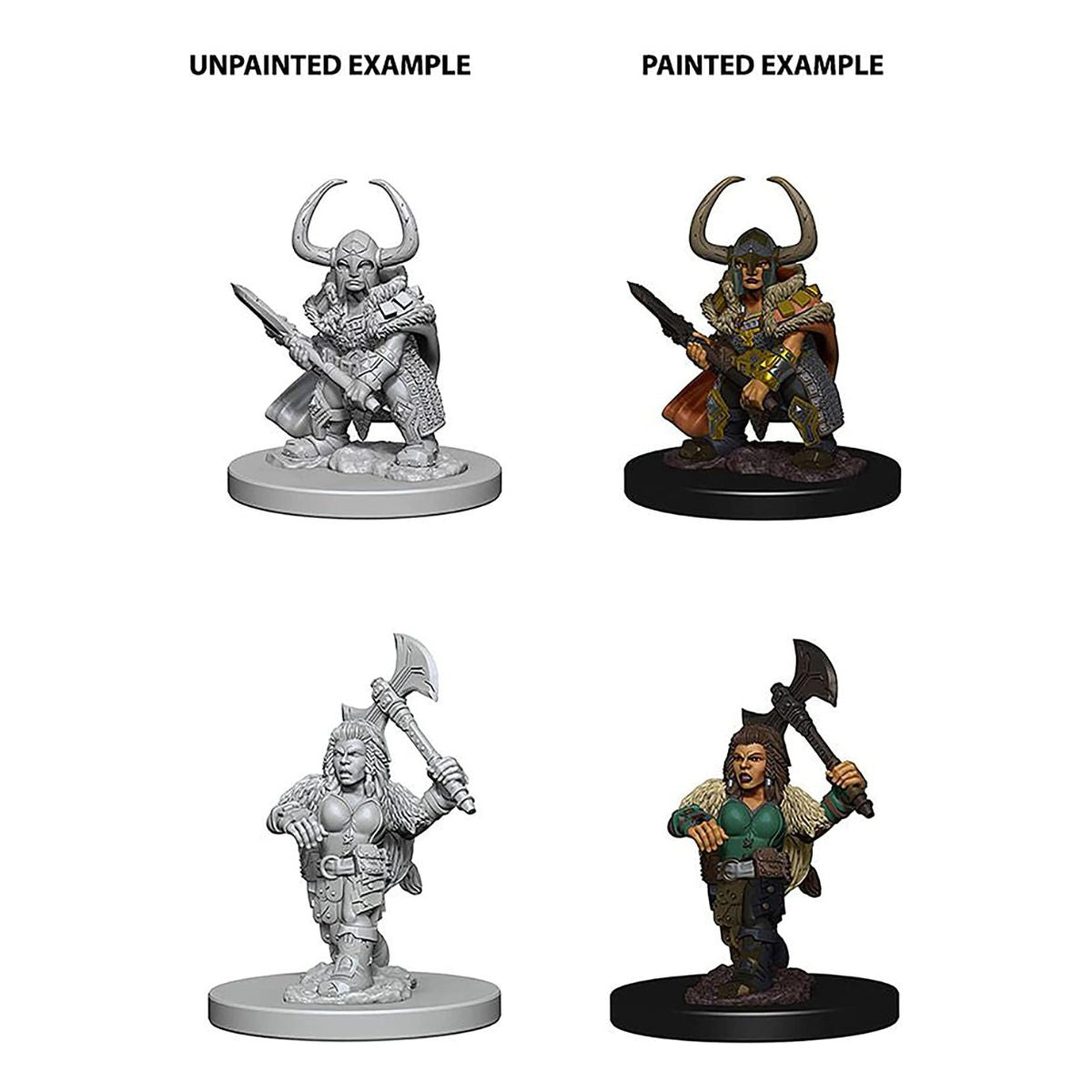 D&D Nolzurs Marvelous Unpainted Miniatures Dwarf Female Barbarian