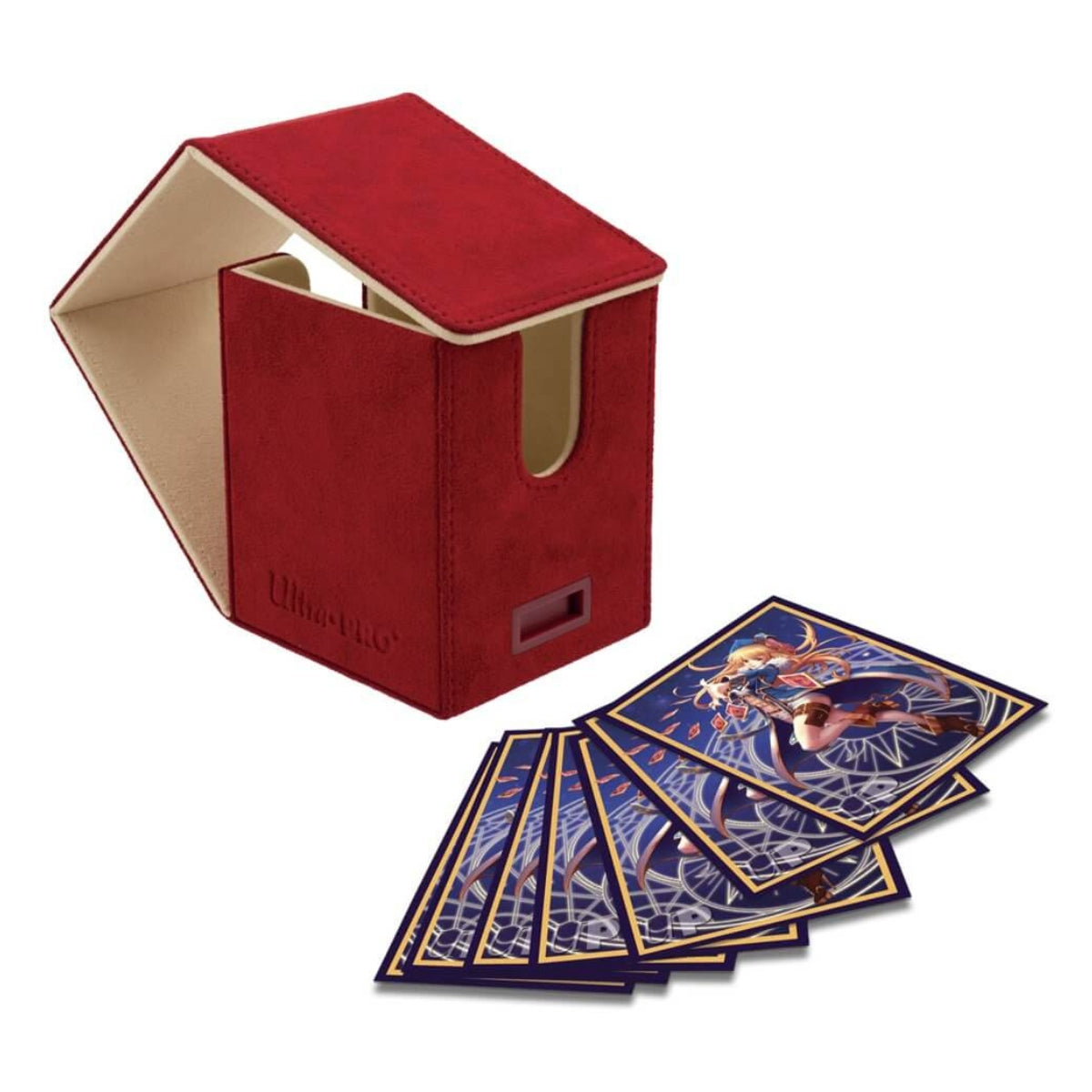 ULTRA PRO DECK BOX Vivid Deluxe Alcove Flip - DELUXE Red