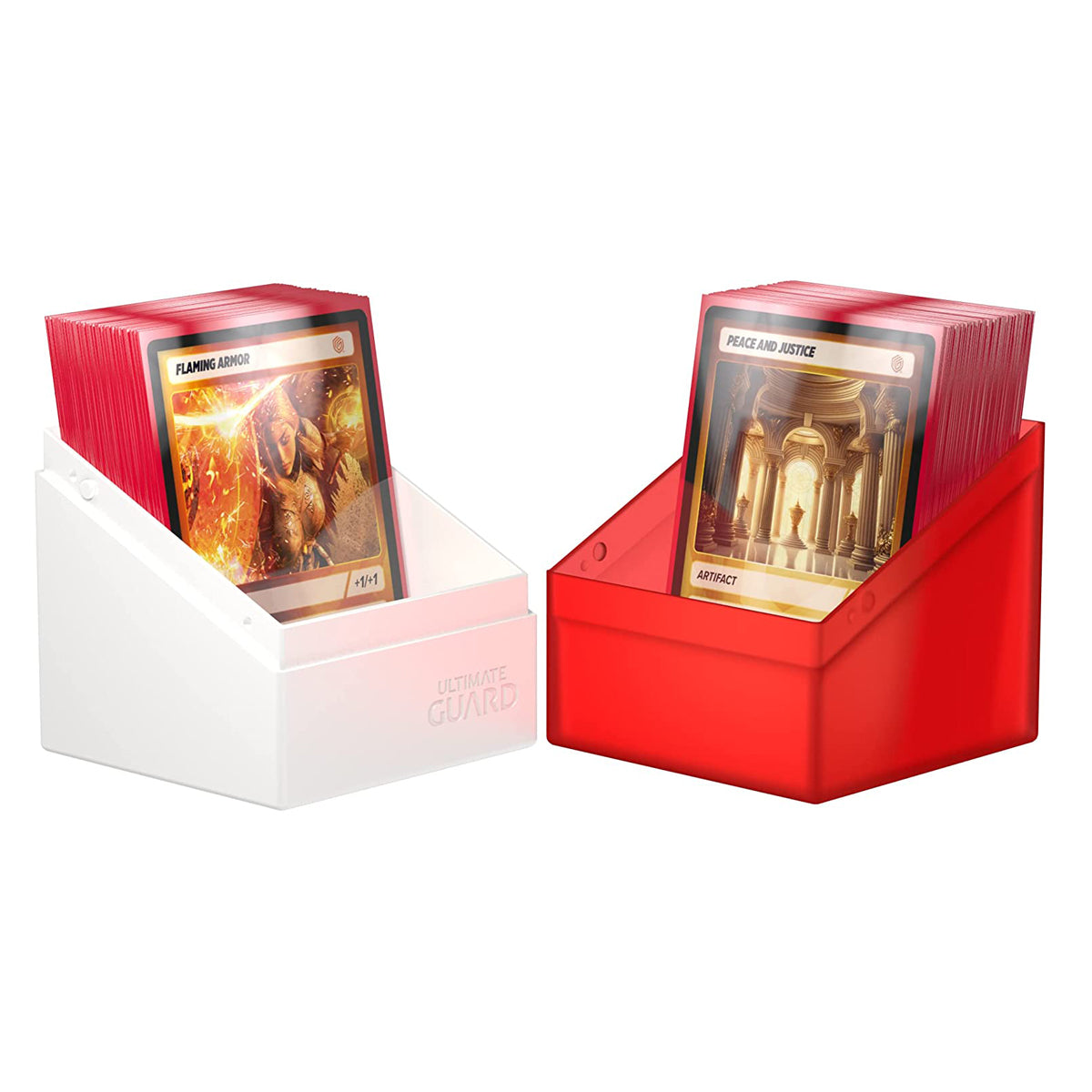 Ultimate Guard Synergy Boulder 100+ Red/White Deck Box