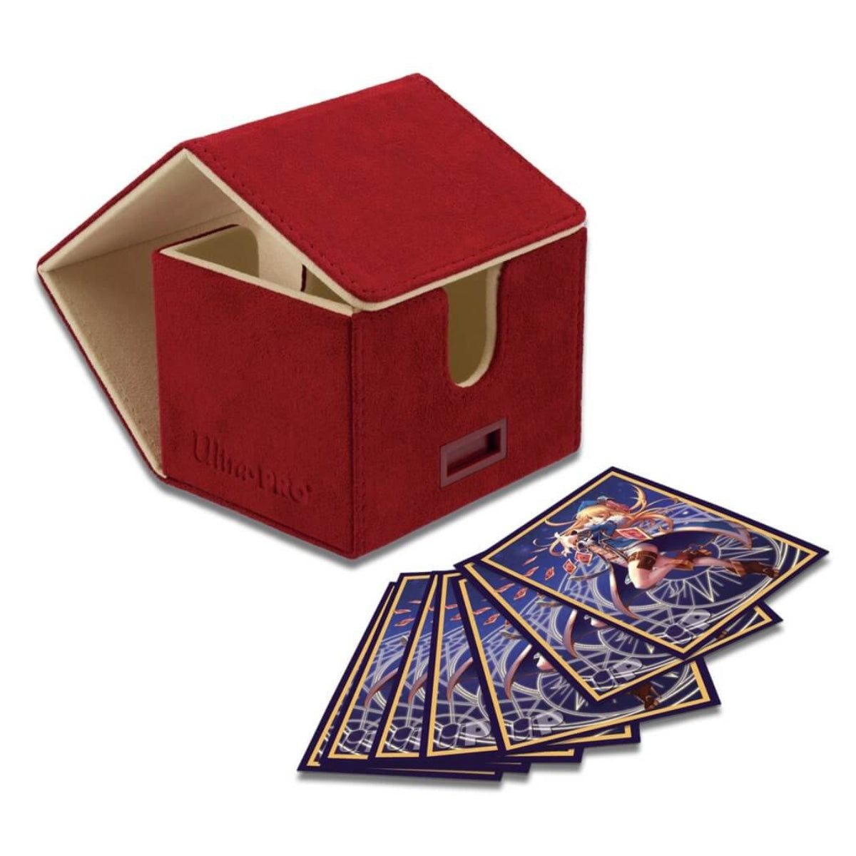 ULTRA PRO DECK BOX Vivid Deluxe Alcove Edge - DELUXE Red