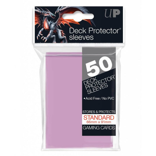 ULTRA PRO - DECK PROTECTORS STANDARD - 50ct Bright Pink
