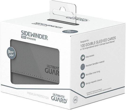 Ultimate Guard Sidewinder 100+ Xenoskin Monocolor Grey Deck Box