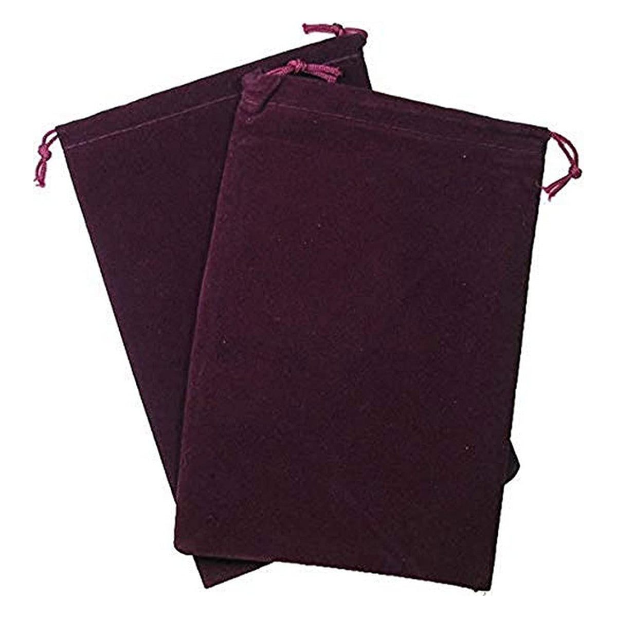 Dice Bag Suedecloth Large Burgundy