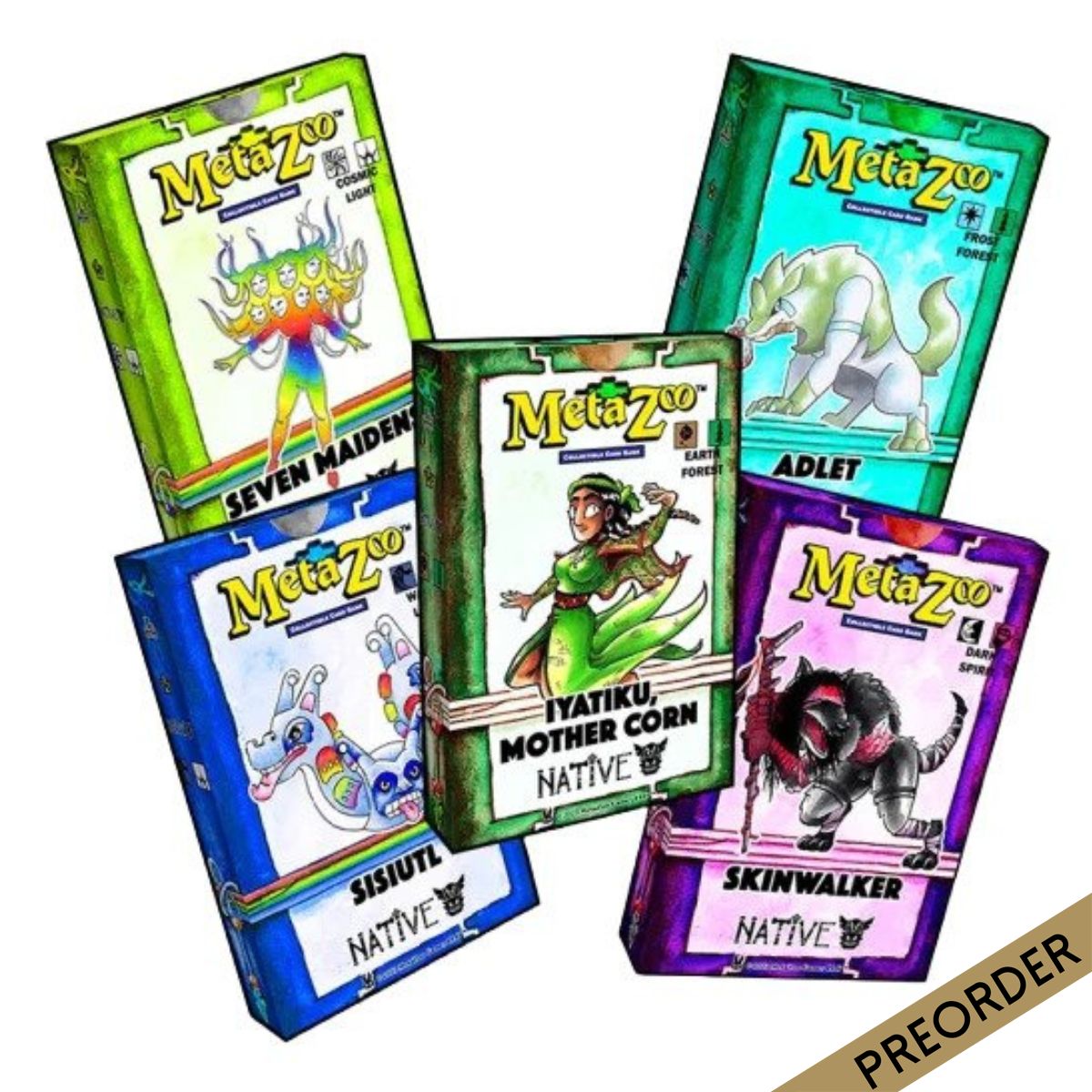 MetaZoo TCG Native 1st Edition Theme Decks (Set of 5)