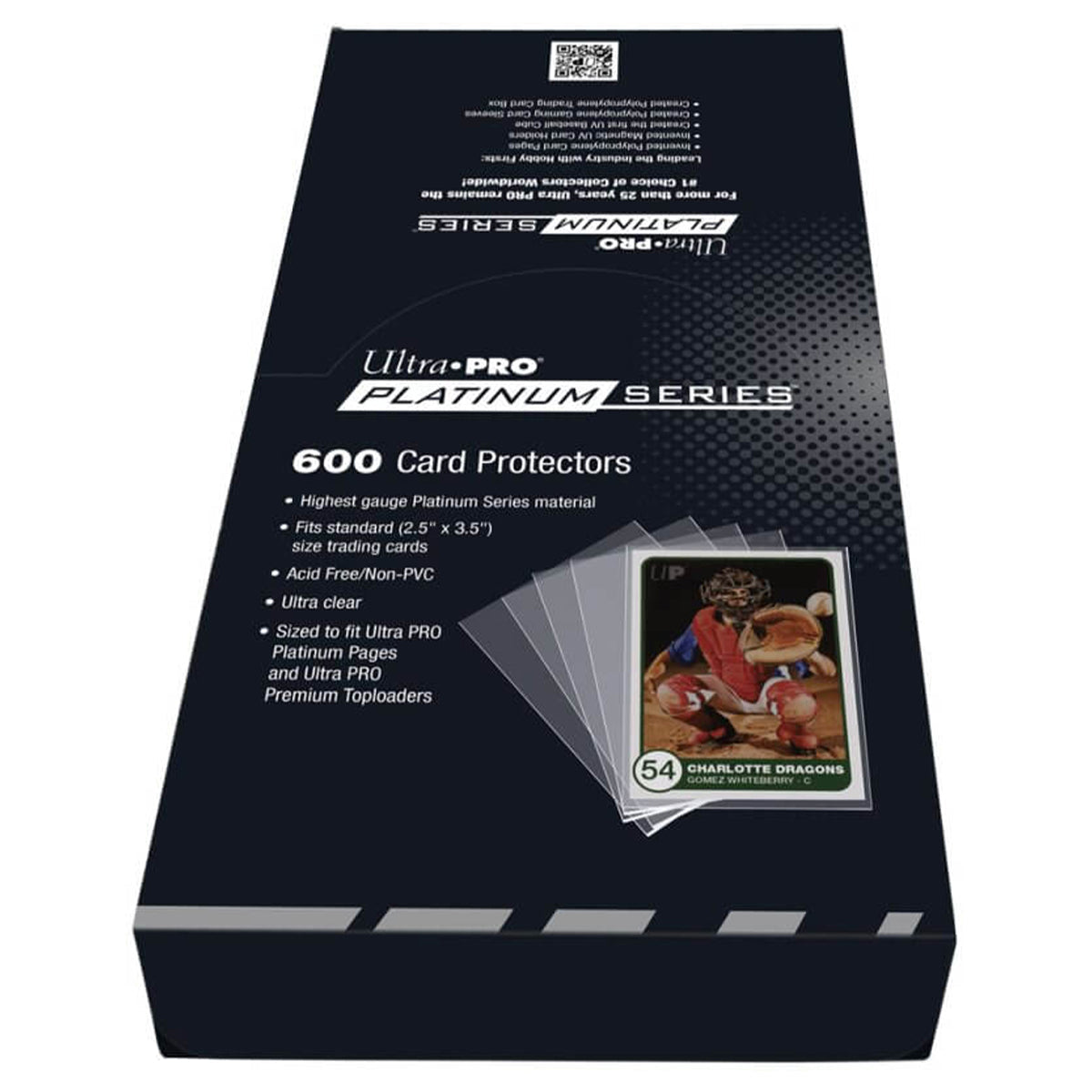 ULTRA PRO DECK PROTECTOR 2-1/2" X 3-1/2" Standard Size 600 pc Platinum Series