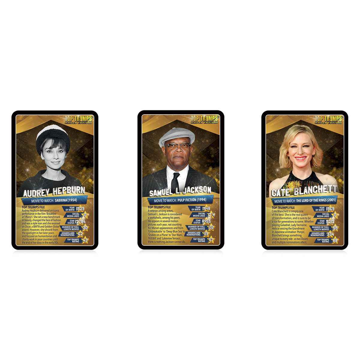 Top Trumps Movie Stars (Limited Editions)