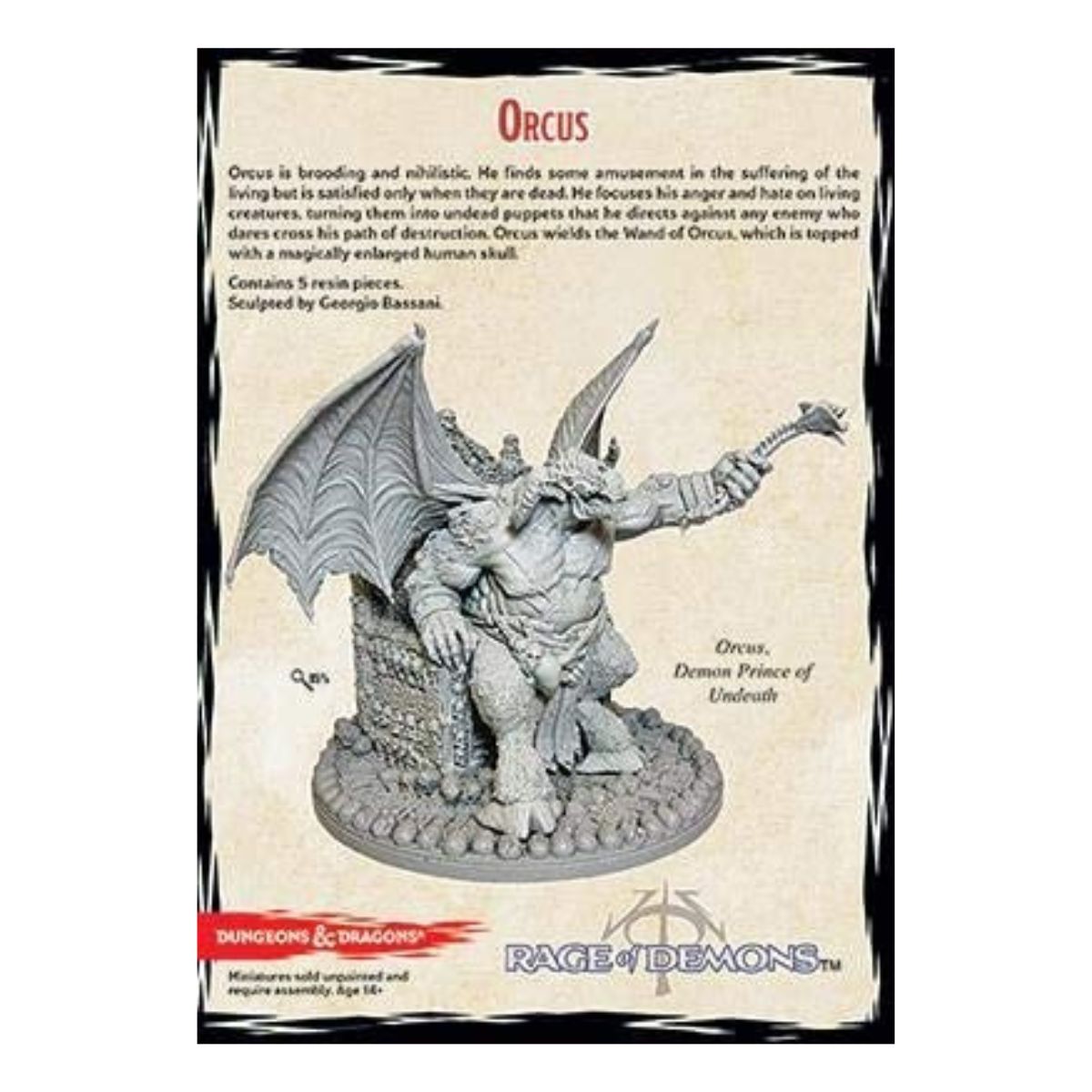 D&D Collectors Series Miniatures Rage of Demons Demon Lord Orcus