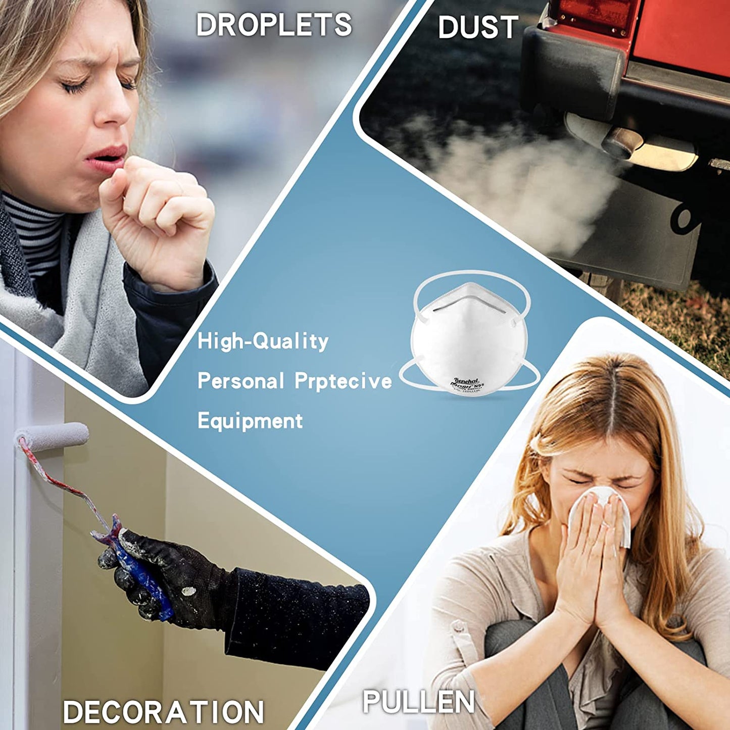NIOSH N95 Disposable Particulate Respirator 20PC/Box AS/NZS approved dust Mask