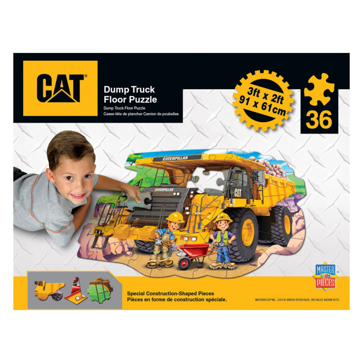 Masterpieces Puzzle Floor CAT Caterpillar Puzzle 36pc
