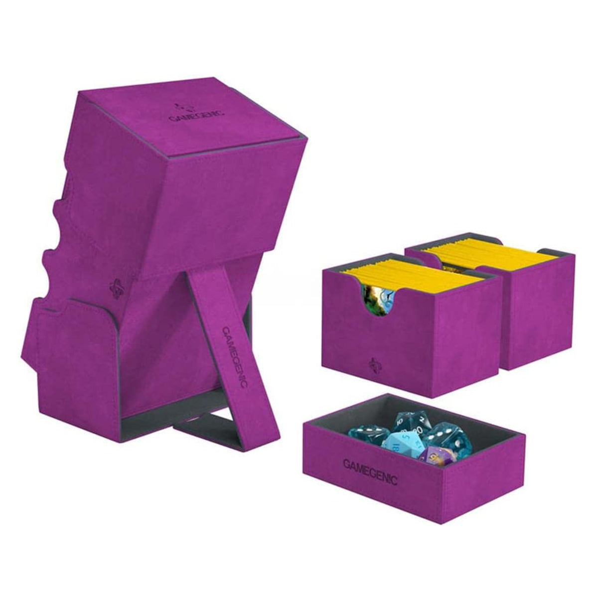Gamegenic Stronghold 200+ Convertible Purple Deck Box