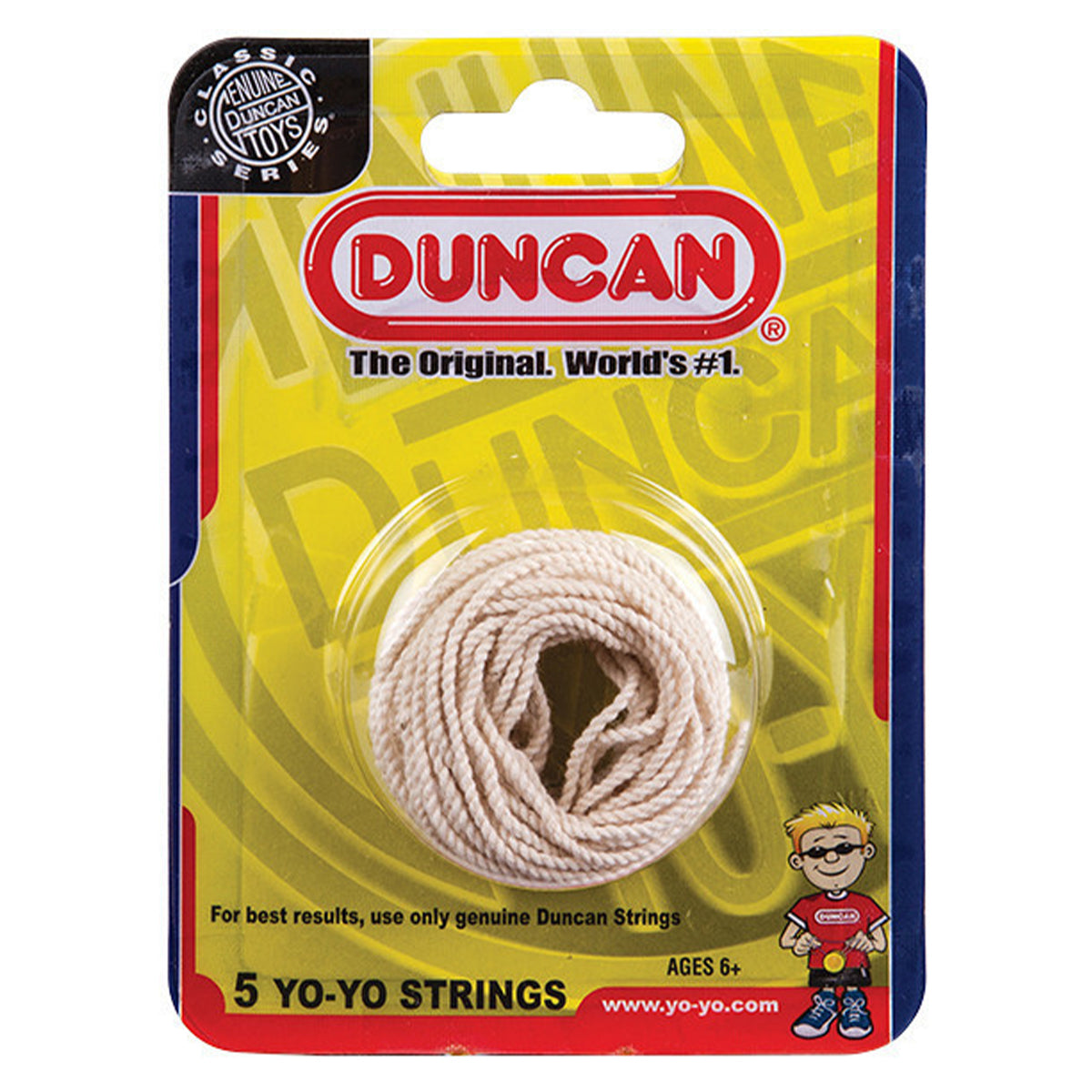 Duncan Yo Yo Strings 5 Pack White (100% Cotton)