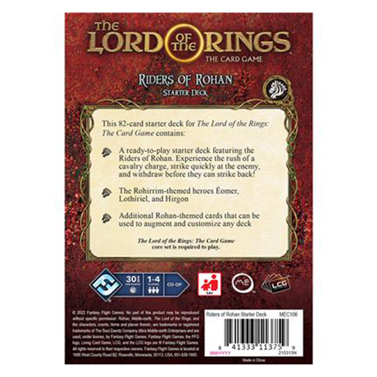 Lord of the Rings LCG Riders of Rohan Starter Pack