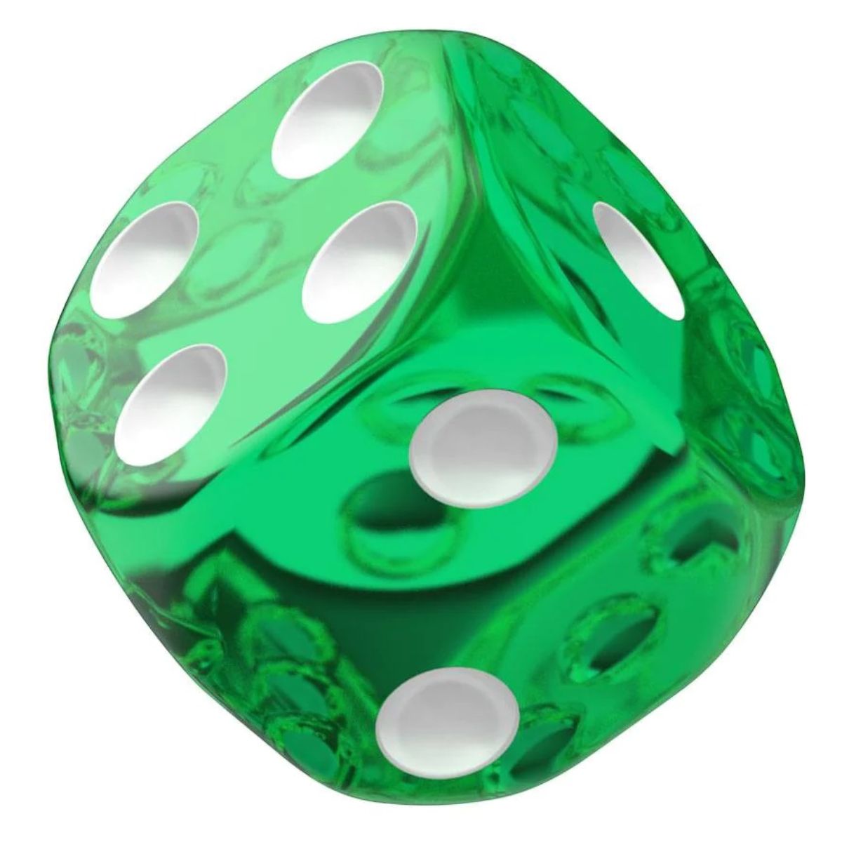 Oakie Doakie Dice D6 16 mm Translucent - Green (12)