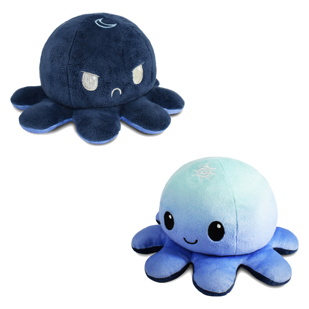 Reversible Octopus Plushie Day Night