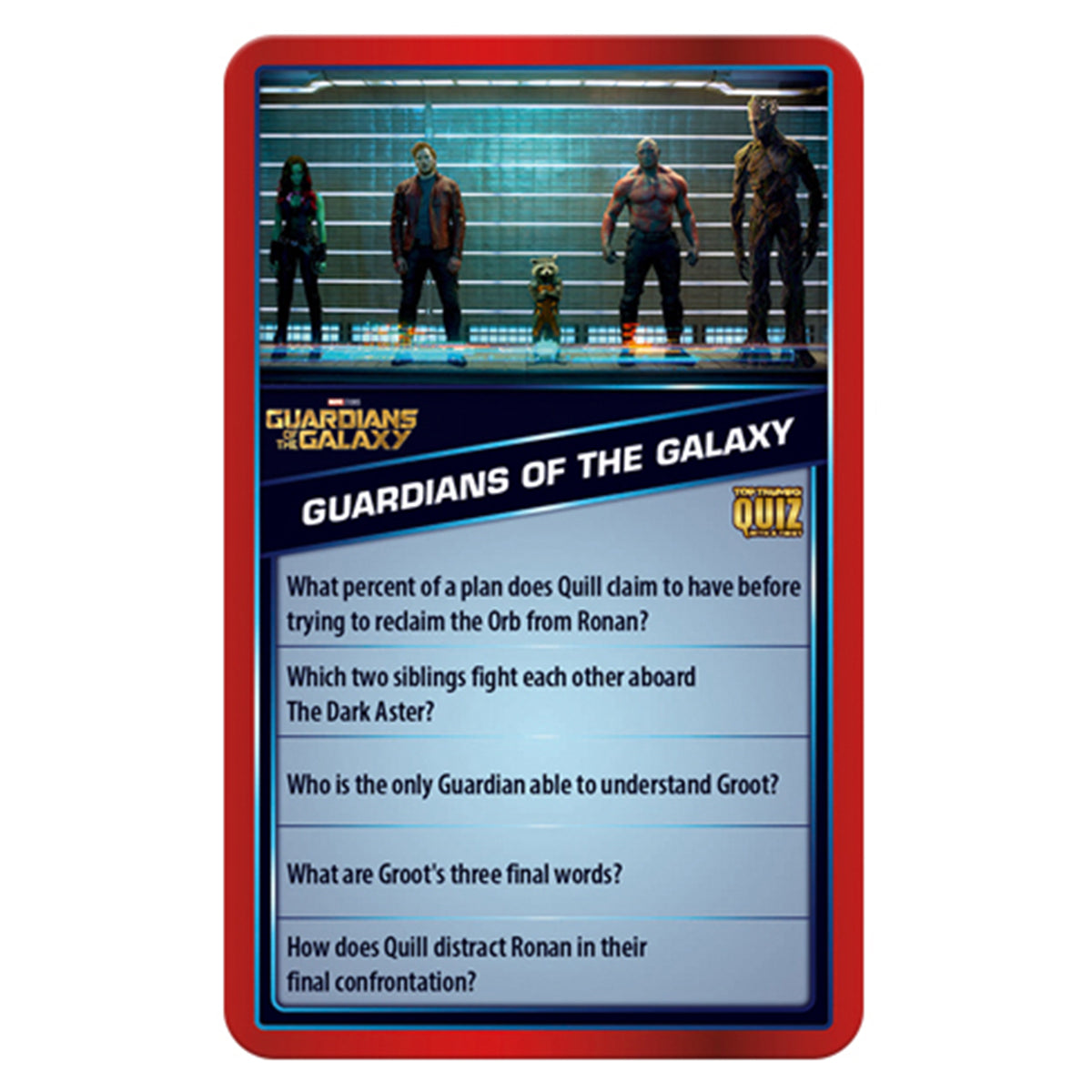 Marvel Cinematic Universe Top Trumps Quiz