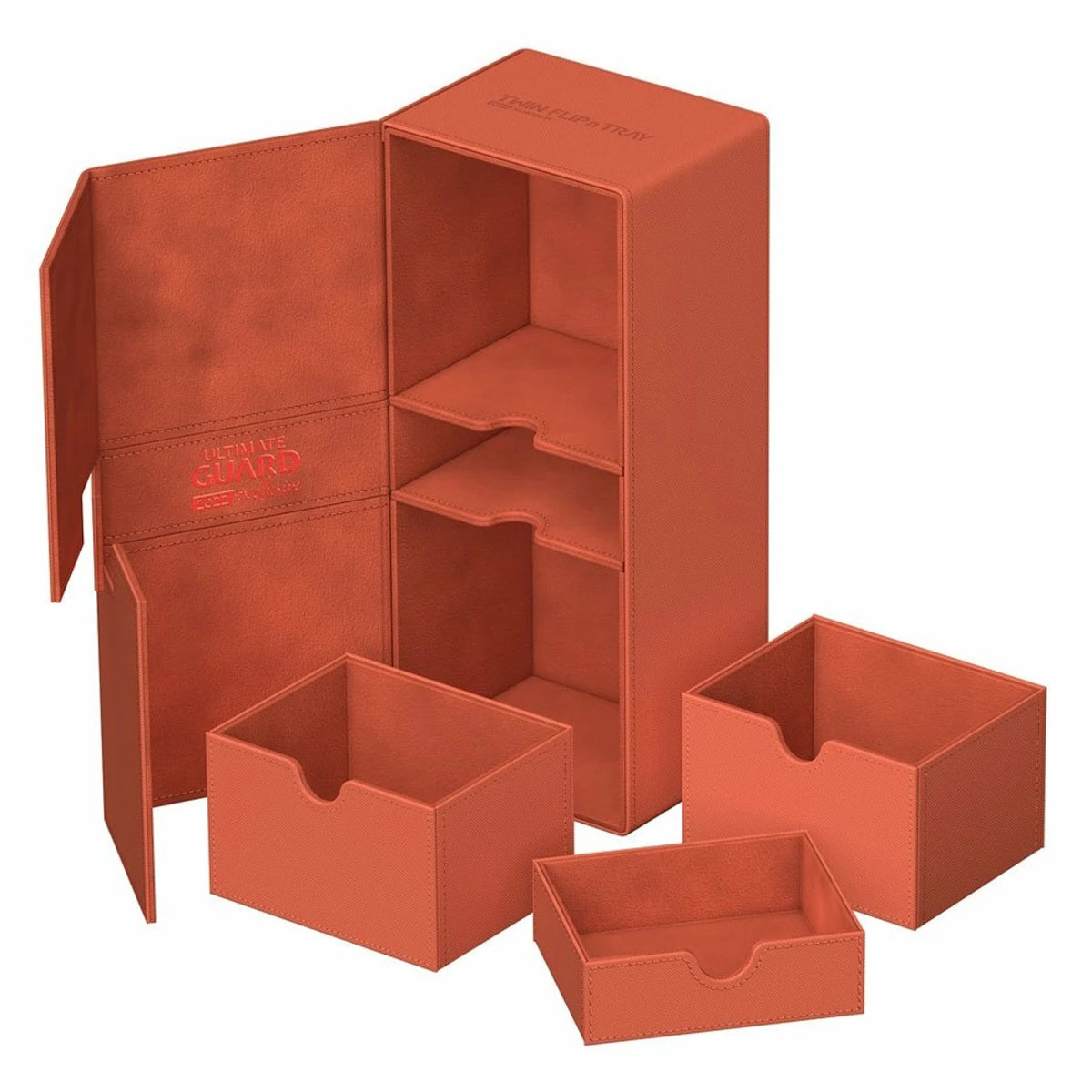 Ultimate Guard Twin Flip n Tray Deck Case 266+ Xenoskin 2022 Exclusive Dark Orange Deck Box
