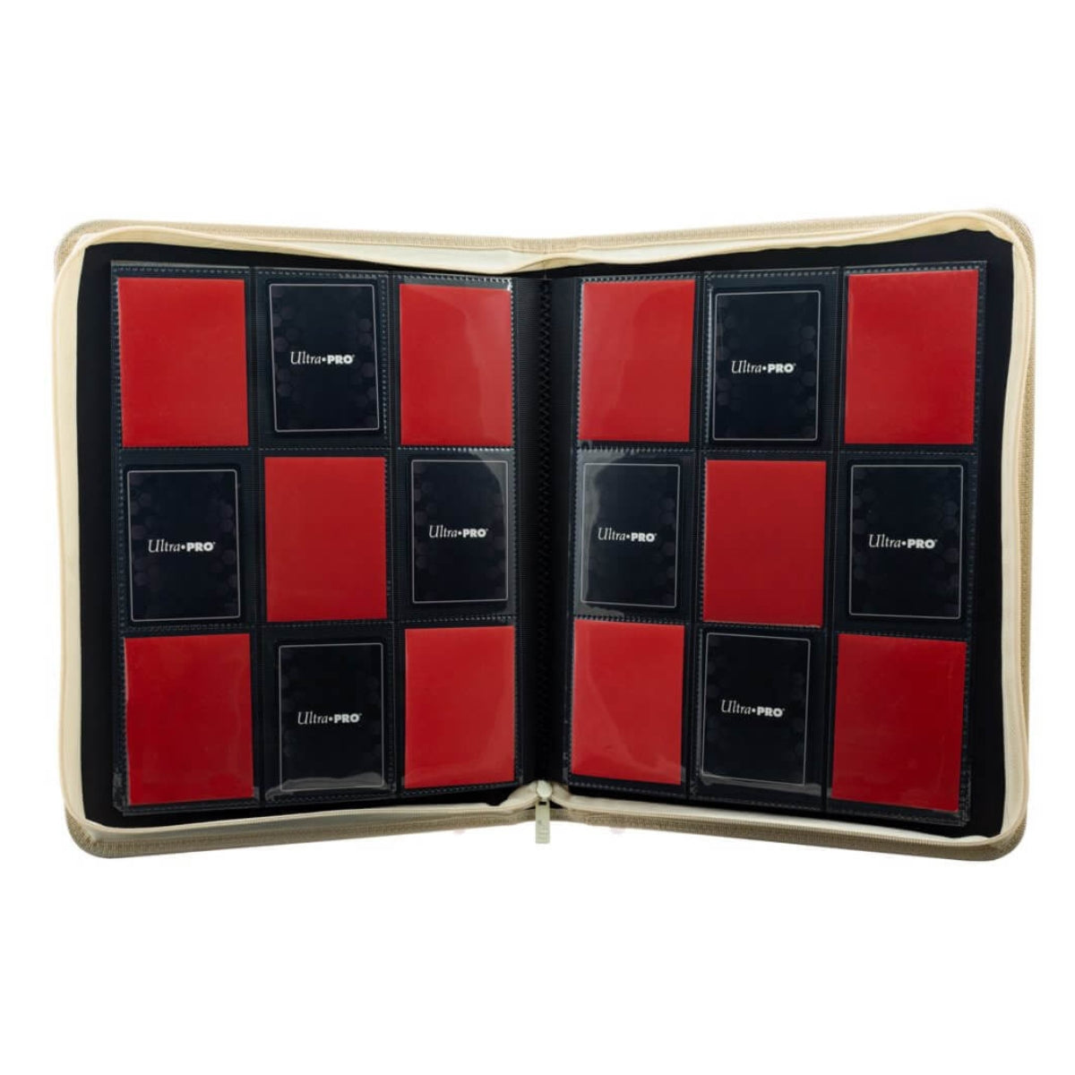 ULTRA PRO BINDER - Vivid Deluxe 9-Pocket Zippered PRO-Binder DELUXE Red