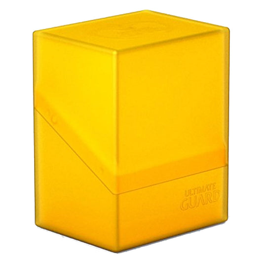 Ultimate Guard Boulder Deck Case 80+ Standard Size Amber Deck Box
