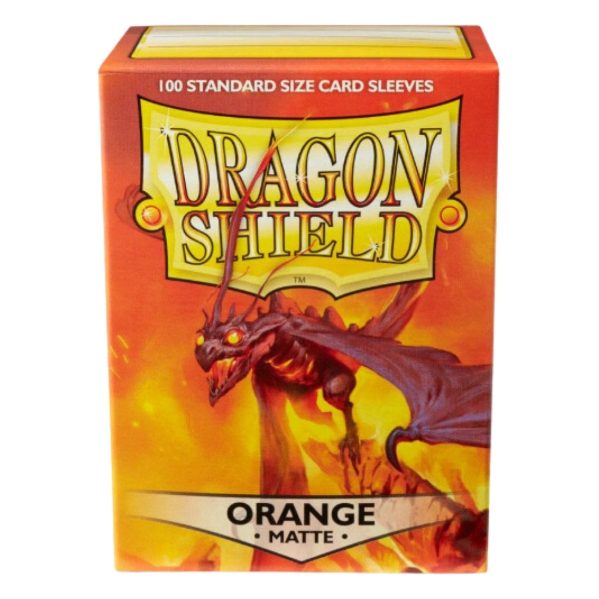 Dragon Shield Standard 100ct Orange MATTE 63x88mm Sleeves