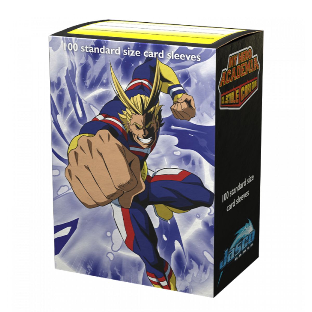 Dragon Shield Box 100ct Matte Art My Hero Academia All Might Punch Sleeves
