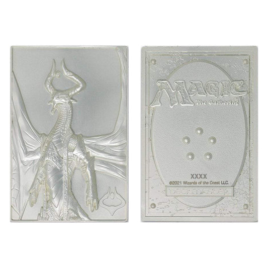 Magic the Gathering Limited Edition Silver Plated Nicol Bolas Metal Collectible