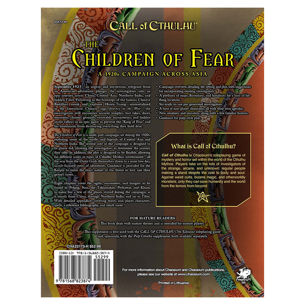 Call of Cthulhu RPG - Children of Fear