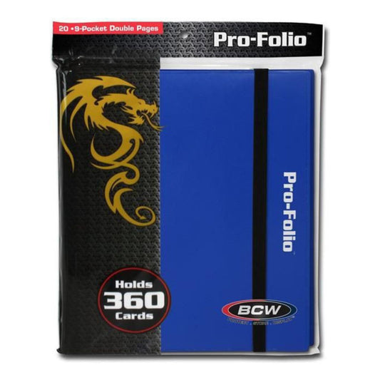BCW Pro Folio Binder 9 Pocket Blue
