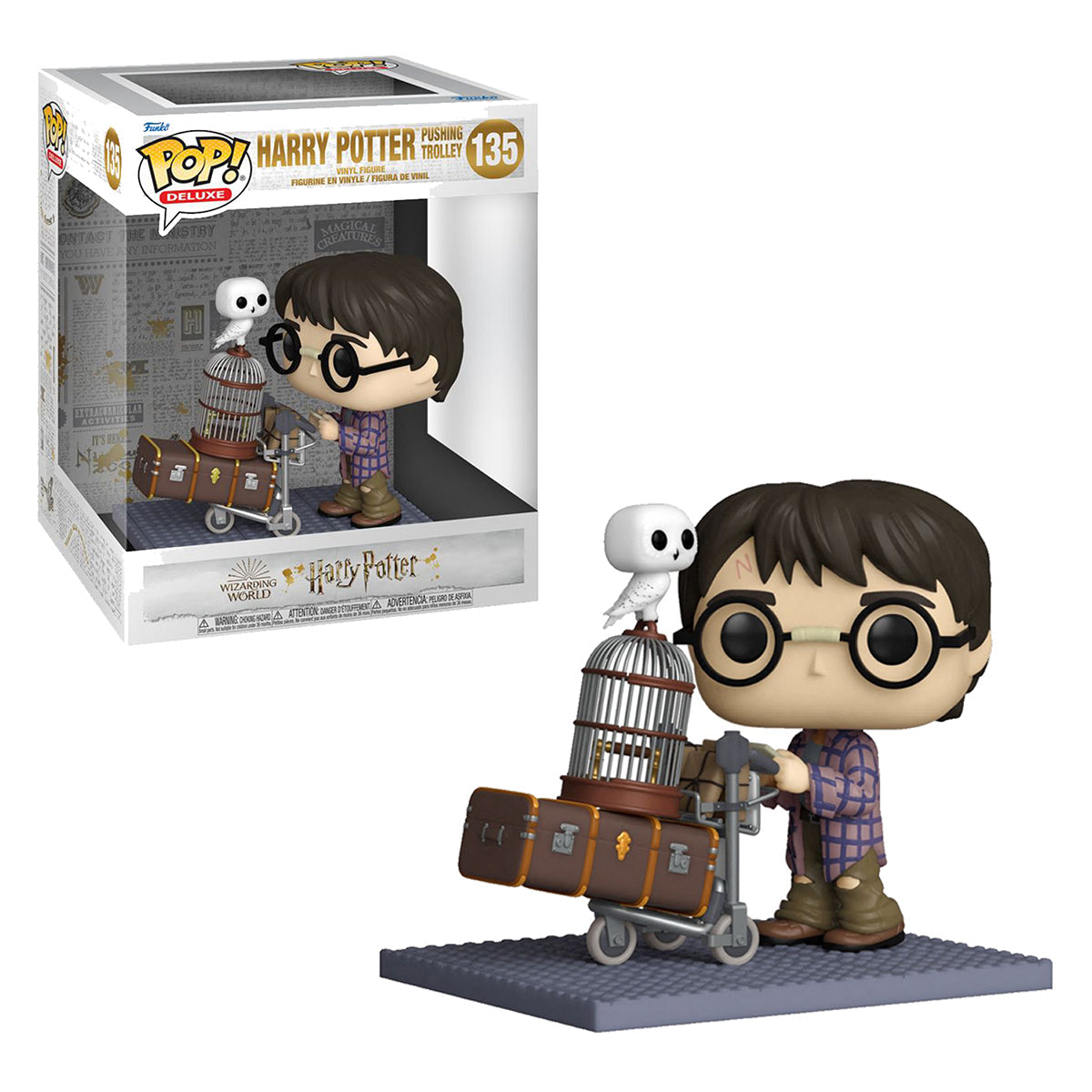 Harry Potter Harry Pushing Trolley 20th Anniversary Pop Vinyl Deluxe