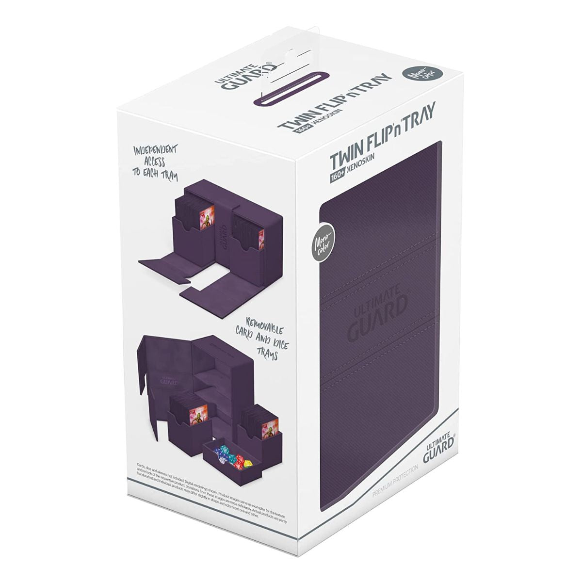 Ultimate Guard Flip n Tray 160+ XenoSkin Monocolor Purple Deck Box