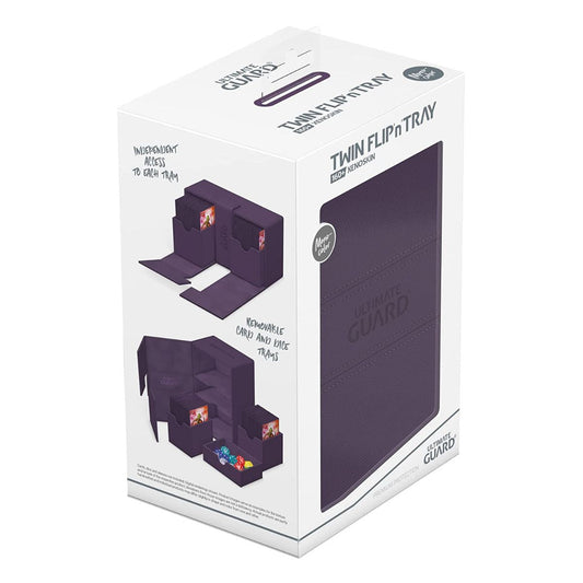 Ultimate Guard Flip n Tray 160+ XenoSkin Monocolor Purple Deck Box