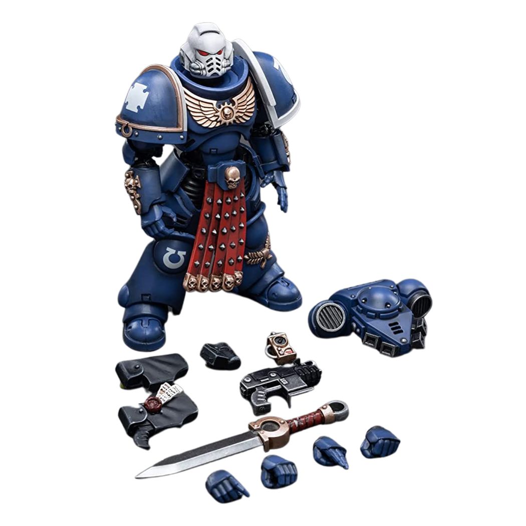Warhammer Collectibles: 1/18 Scale Ultramarines Primaris Assault Veteran Intercessor