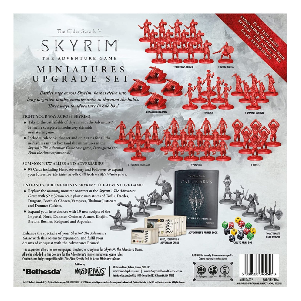 The Elder Scrolls V Skyrim The Adventure Game Miniatures Upgrade Set