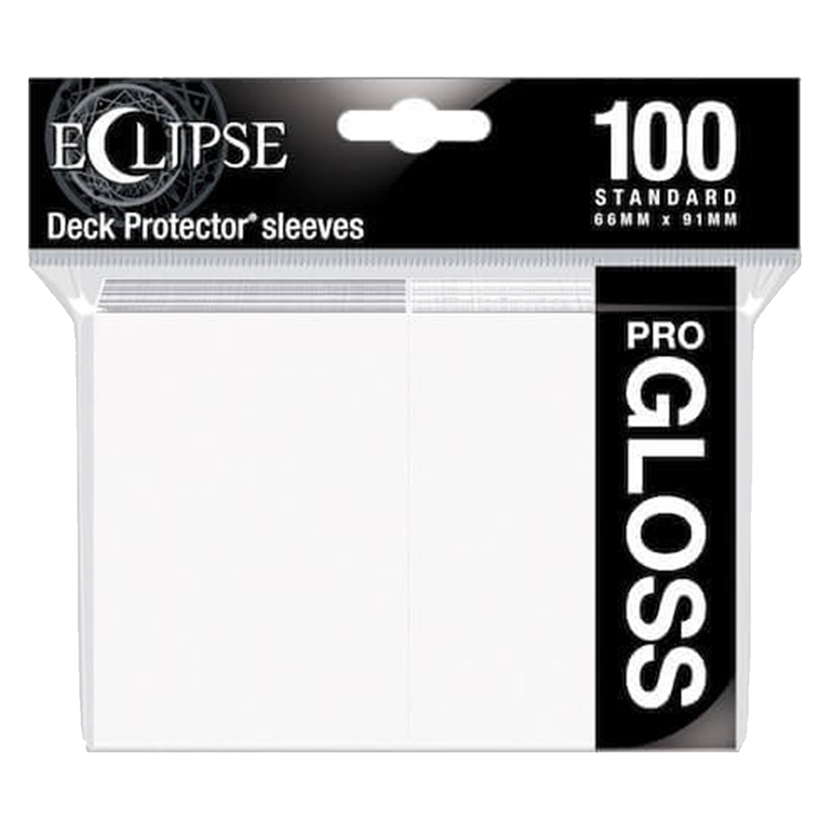 ULTRA PRO Deck Protector Standard Gloss 100ct White Eclipse