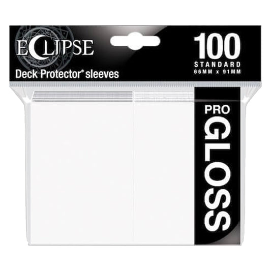 ULTRA PRO Deck Protector Standard Gloss 100ct White Eclipse