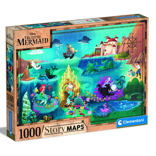 Clementoni Puzzle The Little Mermaid Story Maps 1000 pieces