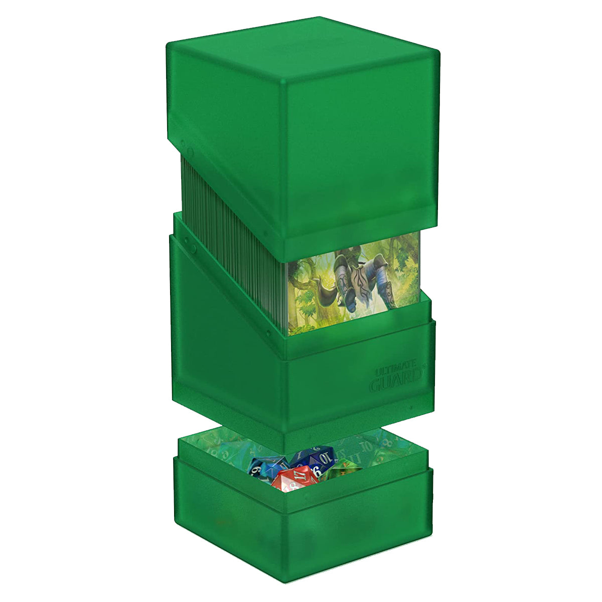 Ultimate Guard Boulder n Tray 100+ Emerald Deck Box