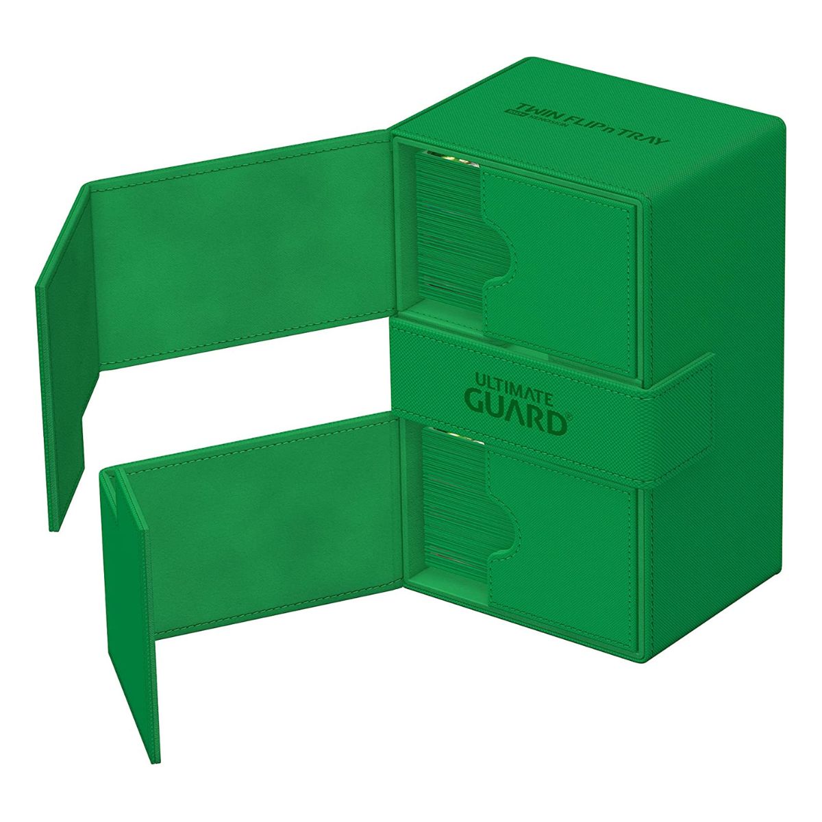 Ultimate Guard Flip n Tray 160+ XenoSkin Monocolor Green Deck Box