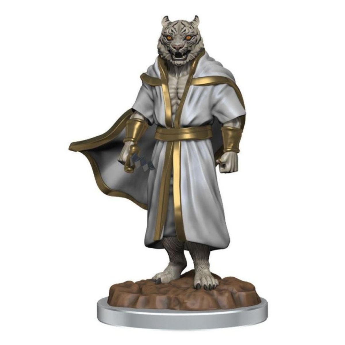 Critical Role Unpainted Miniatures Male Human Sorcerer Merchant & Tiger Demon