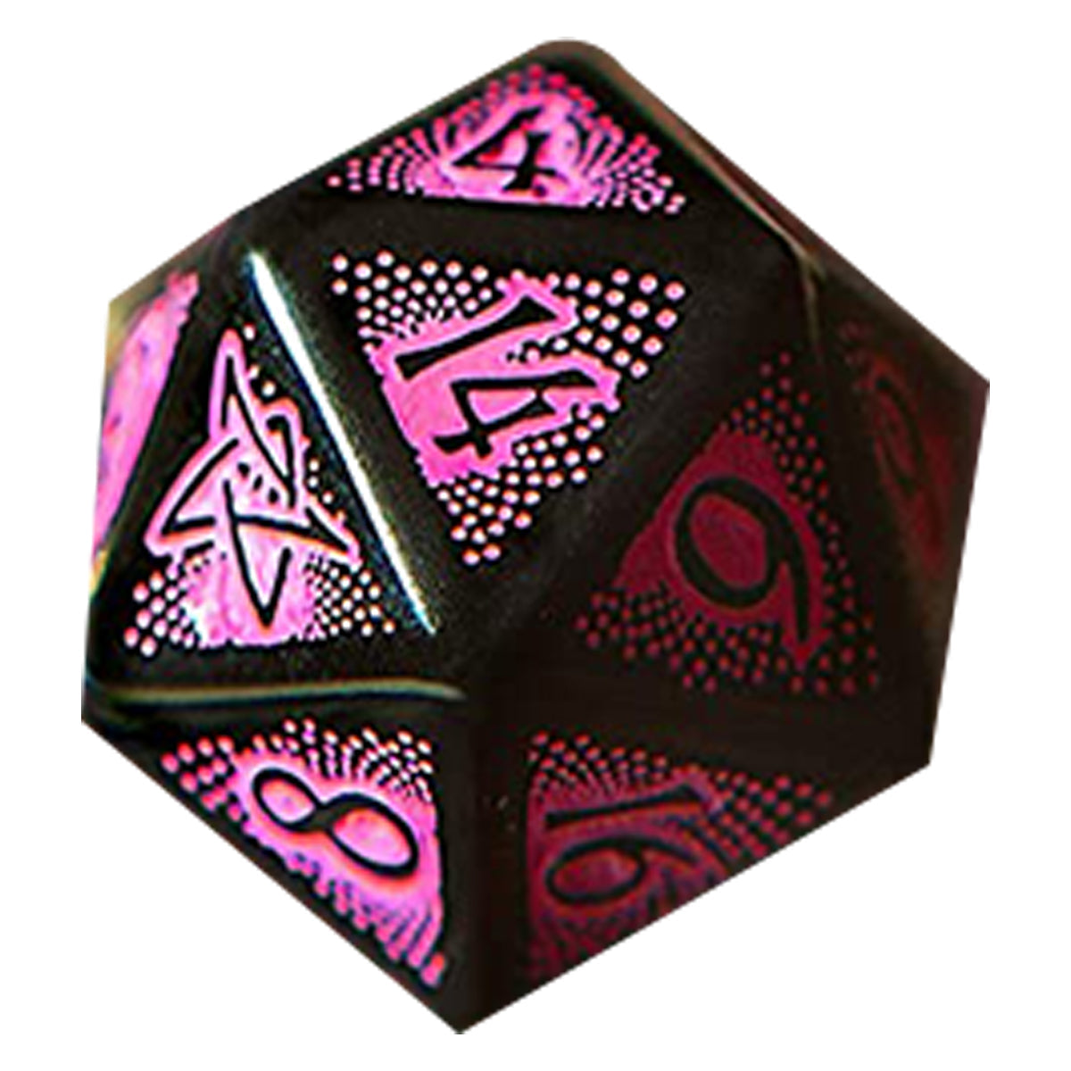 Q Workshop Call of Cthulhu Black and Magenta Dice Set 7