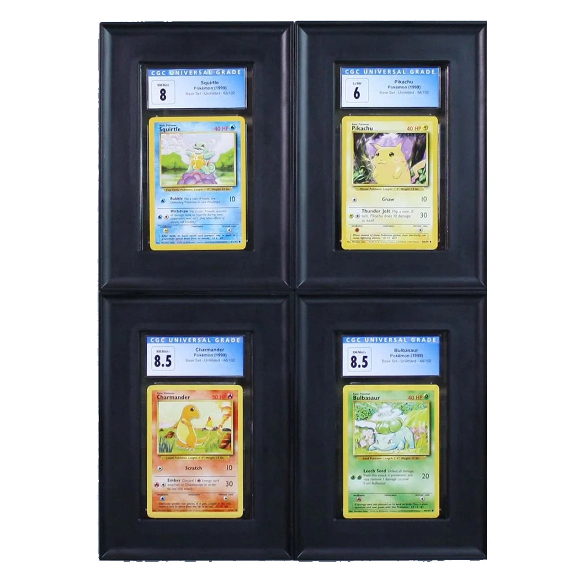 BCW Interlocking Graded Card Frames Black (4 Frames Per Pack)
