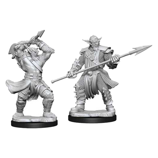 Critical Role Unpainted Miniatures Bugbear Fighter Male 2ct