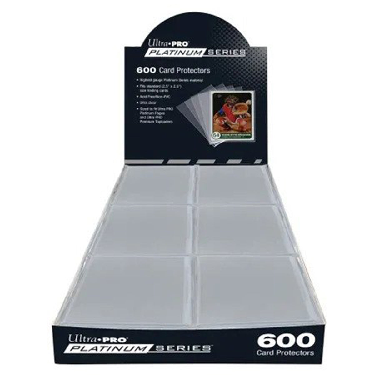 ULTRA PRO DECK PROTECTOR 2-1/2" X 3-1/2" Standard Size 600 pc Platinum Series