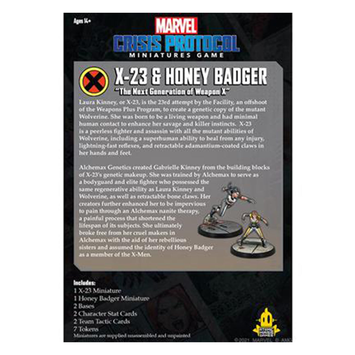 Marvel Crisis Protocol X-23 and Honey Badger