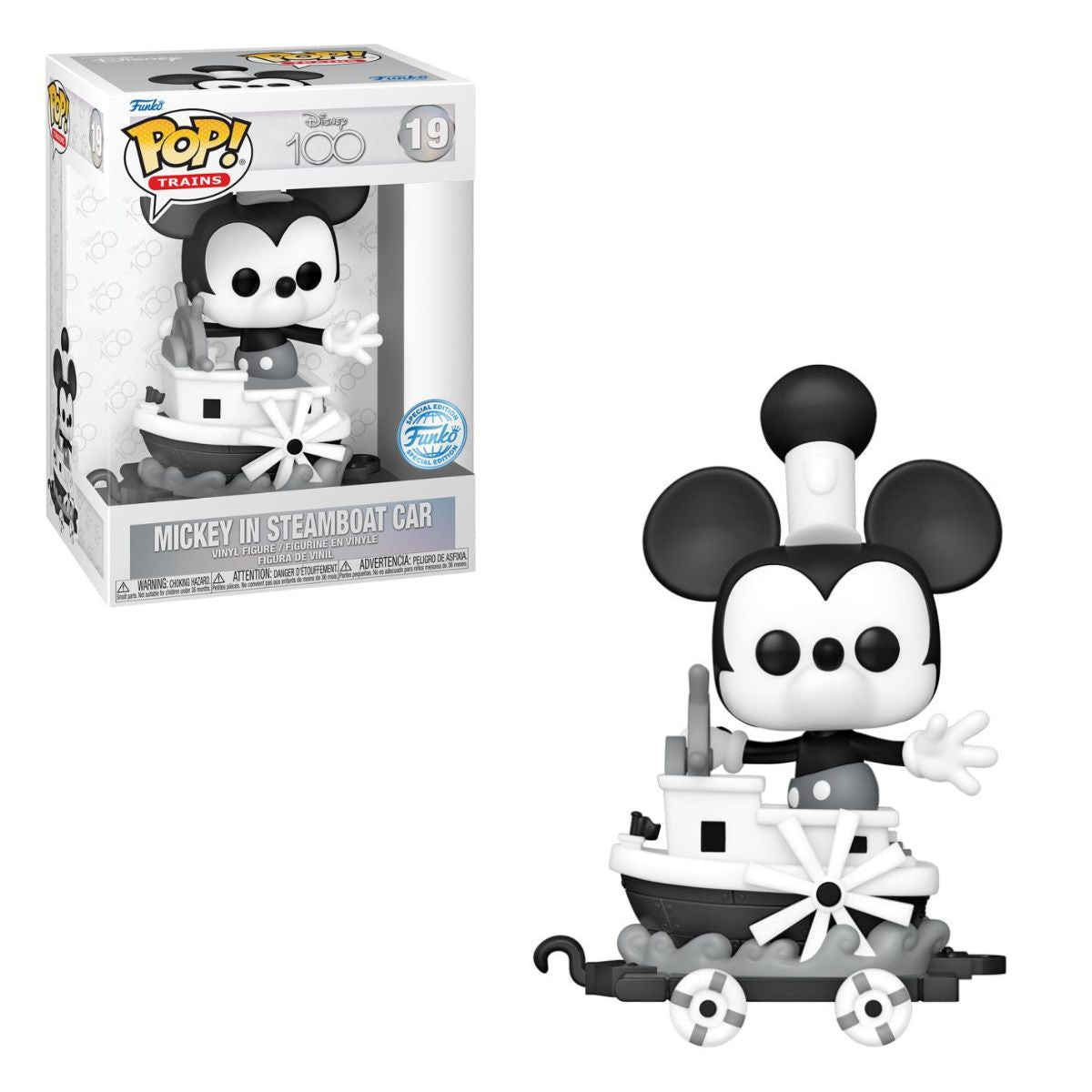 Disney 100th - Mickey in Steamboat Car Pop! Train